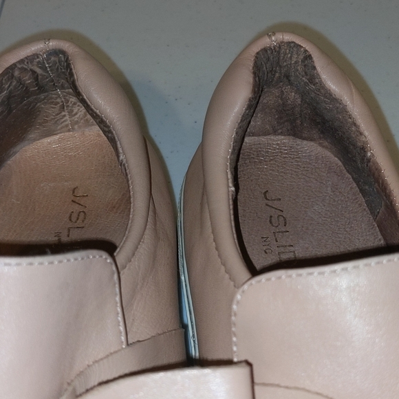 J/Slide Leather Bow  Platform Pink Sneakers - Picture 8 of 8